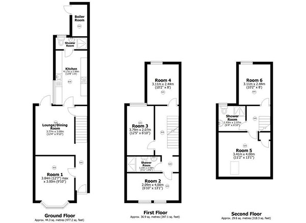 Lot: 48 - WELL PRESENTED SIX-BEDROOM HMO -